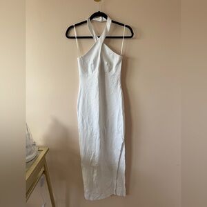 Socialite White Halter  Dress NWT